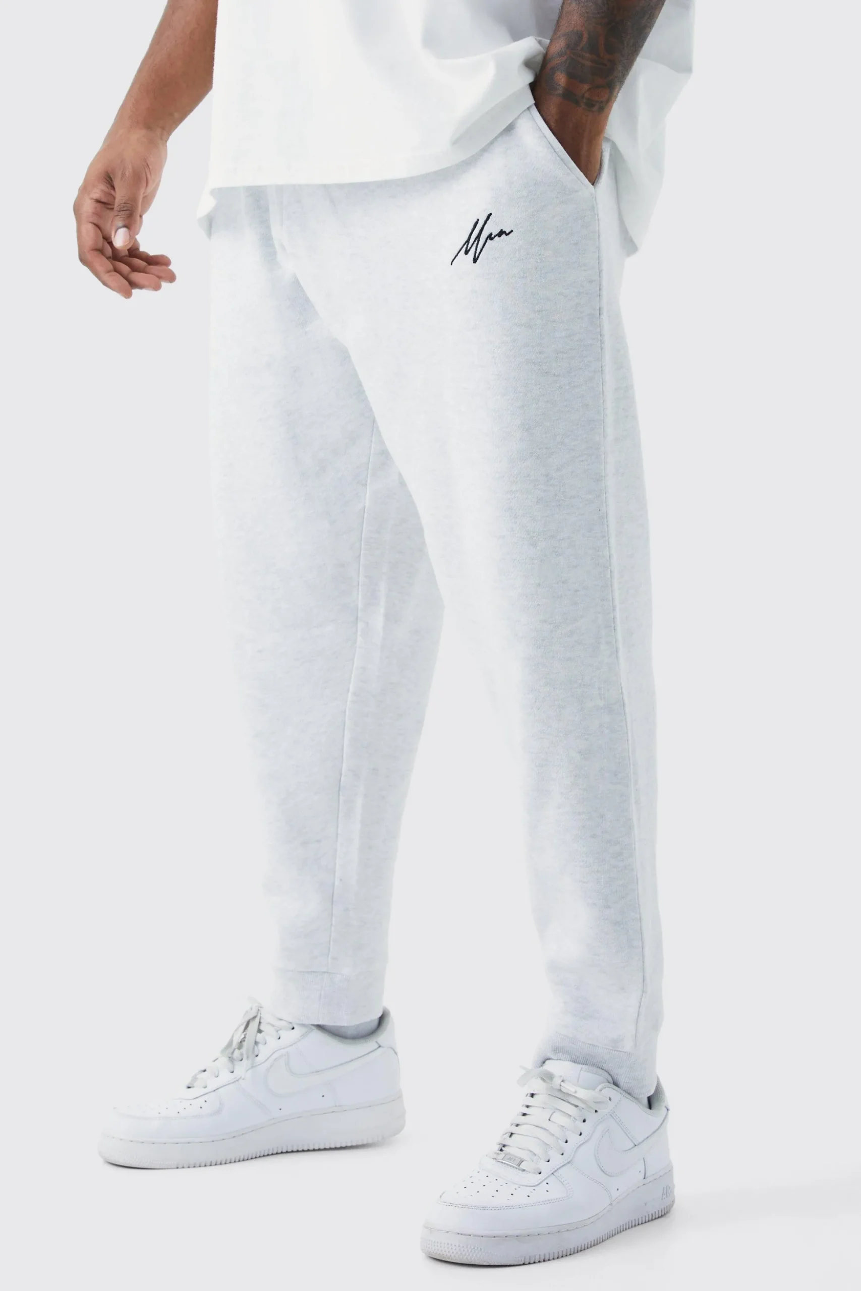 Plus Man Core Fit Jogger | BoohooMAN UK