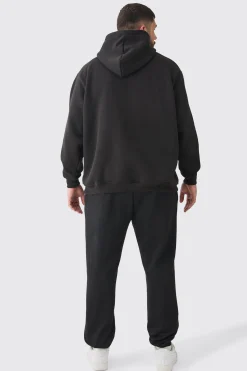 Plus Man Dash Jogger In Black | BoohooMAN UK