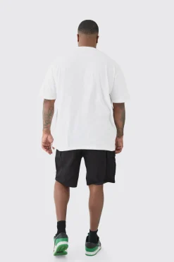 Plus Members Club Graphic Oversized T-Shirt | BoohooMAN UK