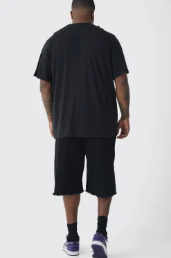 Plus New York Moto Print T-shirt | BoohooMAN UK