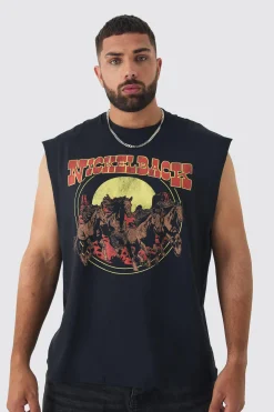 Plus Nickelback License Print Tank | BoohooMAN UK
