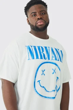 Plus Nirvana Face License T-shirt | BoohooMAN UK