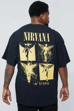 Plus Nirvana License T-shirt | BoohooMAN UK