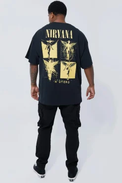 Plus Nirvana License T-shirt | BoohooMAN UK