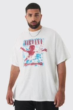 Plus Nirvana Nevermind License T-shirt | BoohooMAN UK