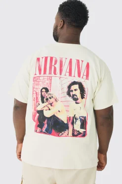 Plus Nirvana Wash License T-shirt | BoohooMAN UK