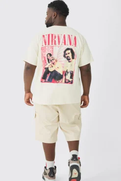 Plus Nirvana Wash License T-shirt | BoohooMAN UK