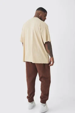 Plus OFCL Balaclava Graphic T-Shirt | BoohooMAN UK