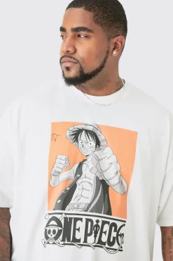 Plus One Piece License Print T-shirt | BoohooMAN UK