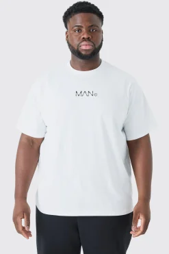 Plus Original Man Print T-shirt | BoohooMAN UK