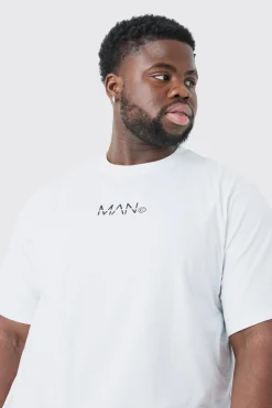 Plus Original Man Print T-shirt | BoohooMAN UK