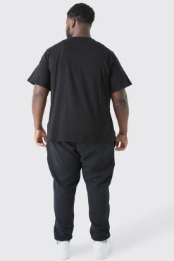 Plus Original Man Print T-shirt | BoohooMAN UK