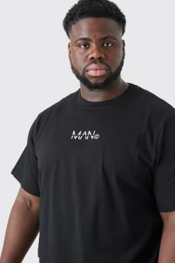 Plus Original Man Print T-shirt | BoohooMAN UK