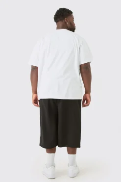 Plus Oversized Applique T-shirt | BoohooMAN UK