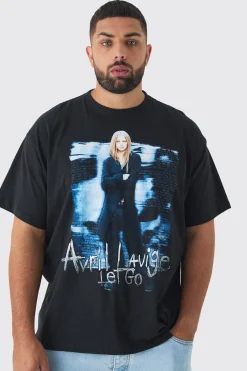 Plus Oversized Avril Lavigne License Print T-Shirt | BoohooMAN UK