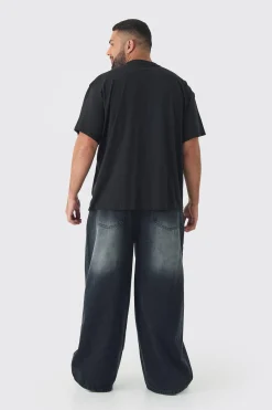 Plus Oversized Biggie Over Seams License Print T-Shirt | BoohooMAN UK