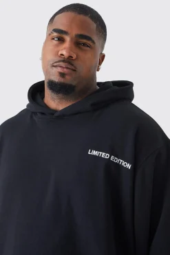 Plus Oversized Boxy Loopback Hoodie | BoohooMAN UK