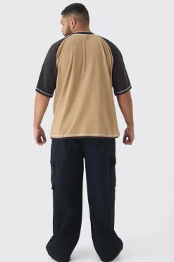 Plus Oversized Carded Heavy Panelled OFCL T-shirt | BoohooMAN UK