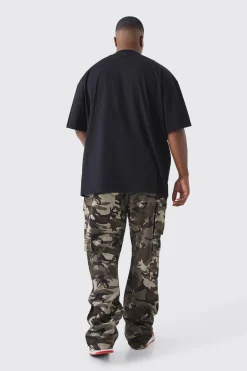 Plus Oversized Cataula Graphic T-shirt | BoohooMAN UK