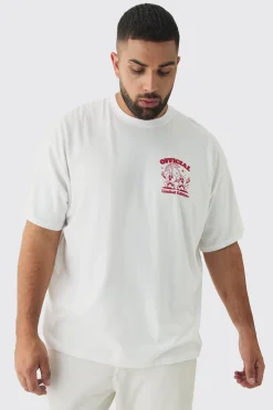 Plus Oversized Cherry Graphic T-Shirt | BoohooMAN UK