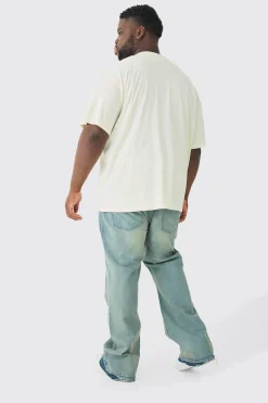 Plus Oversized Chicago Print T-shirt | BoohooMAN UK