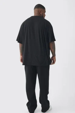 Plus Oversized Drop Crotch Jogger | BoohooMAN UK