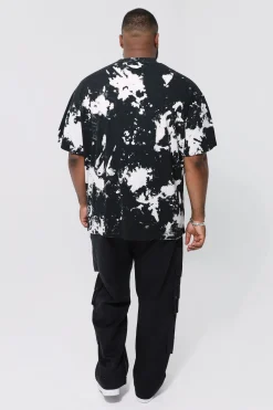 Plus Oversized Extended Neck T-shirt | BoohooMAN UK