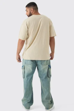 Plus Oversized G Mane License Print T-Shirt | BoohooMAN UK