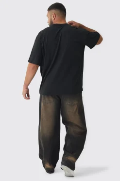 Plus Oversized Green Day Band License Print T-Shirt | BoohooMAN UK