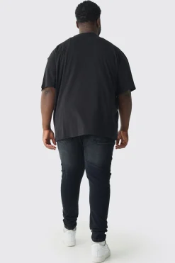 Plus Oversized Homme Graphic T-shirt | BoohooMAN UK