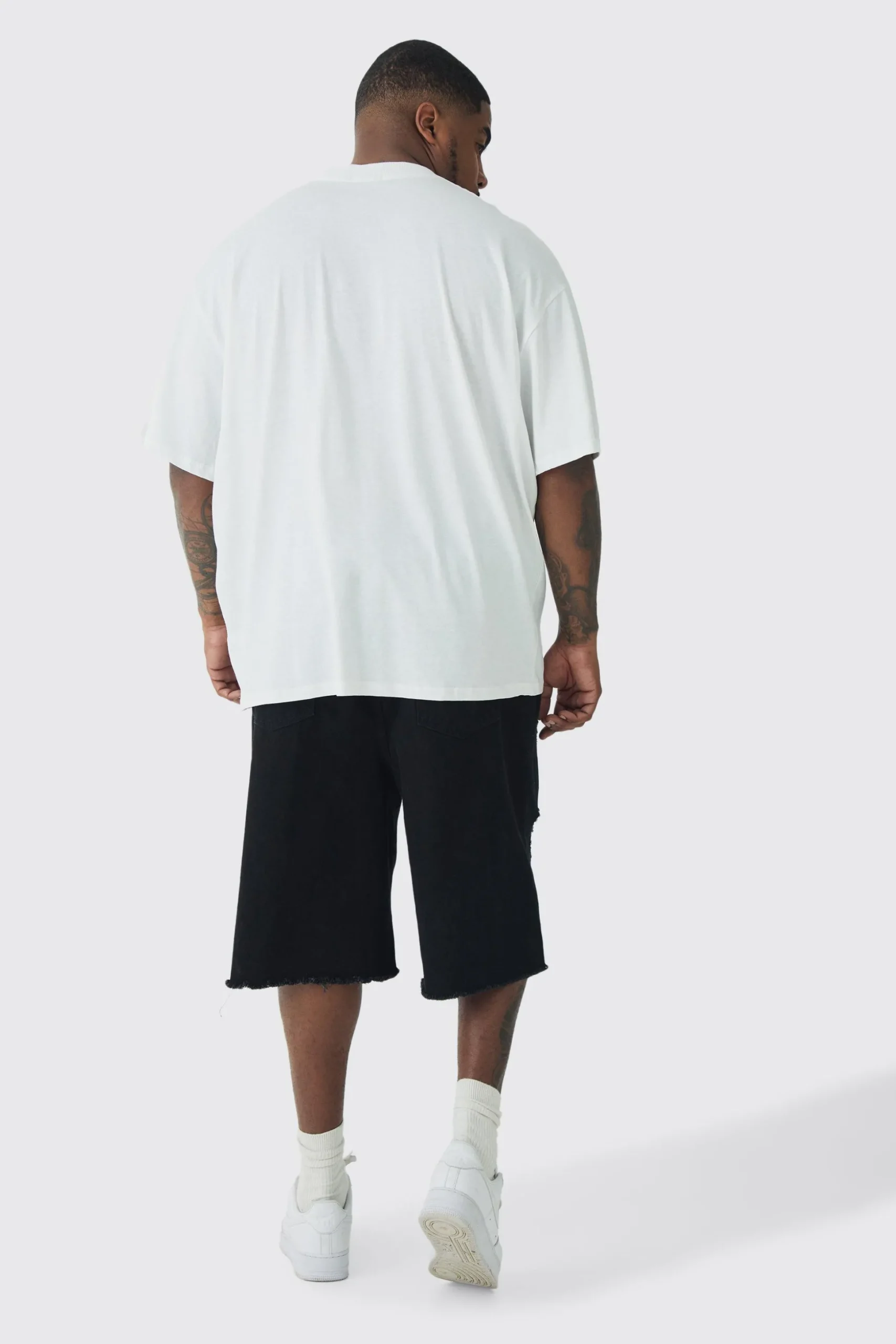Plus Oversized New York Varsity Print T-shirt | BoohooMAN UK