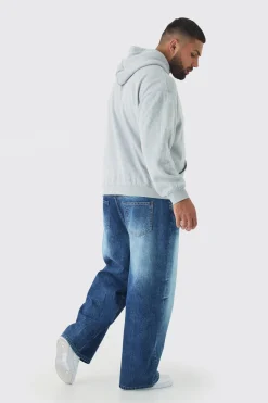Plus Oversized Nirvana Face License Print Hoodie | BoohooMAN UK