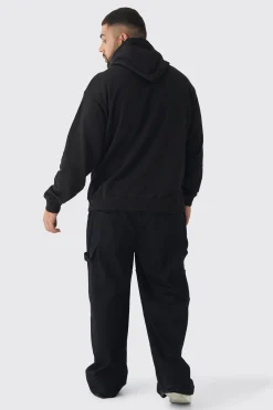 Plus Oversized Nirvana Face License Print Hoodie | BoohooMAN UK
