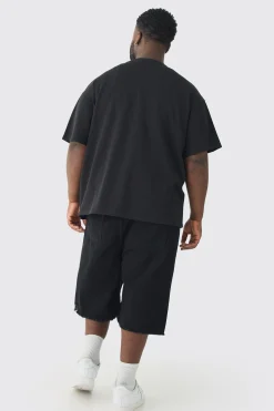 Plus Oversized OFCL Embroidered T-shirt | BoohooMAN UK
