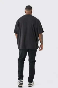 Plus Oversized Official City Print T-shirt | BoohooMAN UK