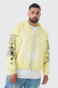 Plus Oversized Official Man Print Hoodie | BoohooMAN UK
