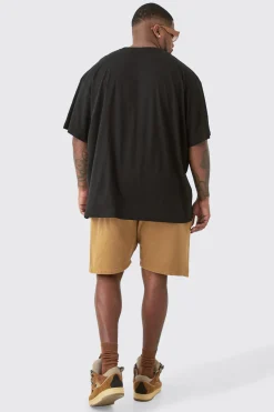 Plus Oversized Official Renaissance Print T-shirt In Black | BoohooMAN UK