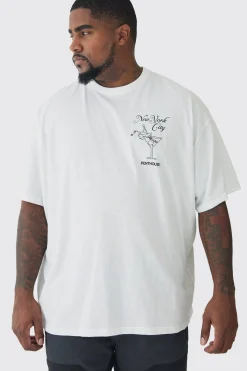 Plus Oversized Penthouse Magazine License T-Shirt | BoohooMAN UK
