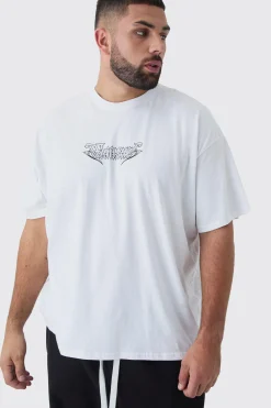 Plus Oversized Rennaisance Print T-Shirt | BoohooMAN UK