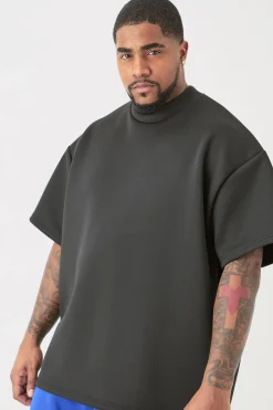 Plus Oversized Scuba T-shirt | BoohooMAN UK