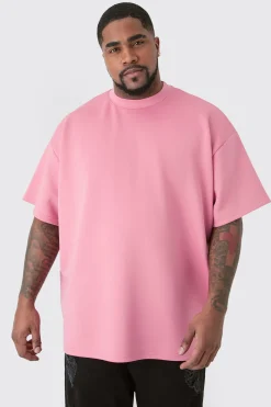 Plus Oversized Scuba T-shirt | BoohooMAN UK