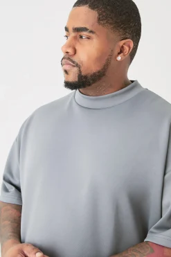 Plus Oversized Scuba T-shirt | BoohooMAN UK