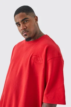 Plus Oversized Short Sleeve Lightweight Boxy Sweatshirt | BoohooMAN UK