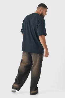 Plus Oversized Sublime Band License Print T-Shirt | BoohooMAN UK
