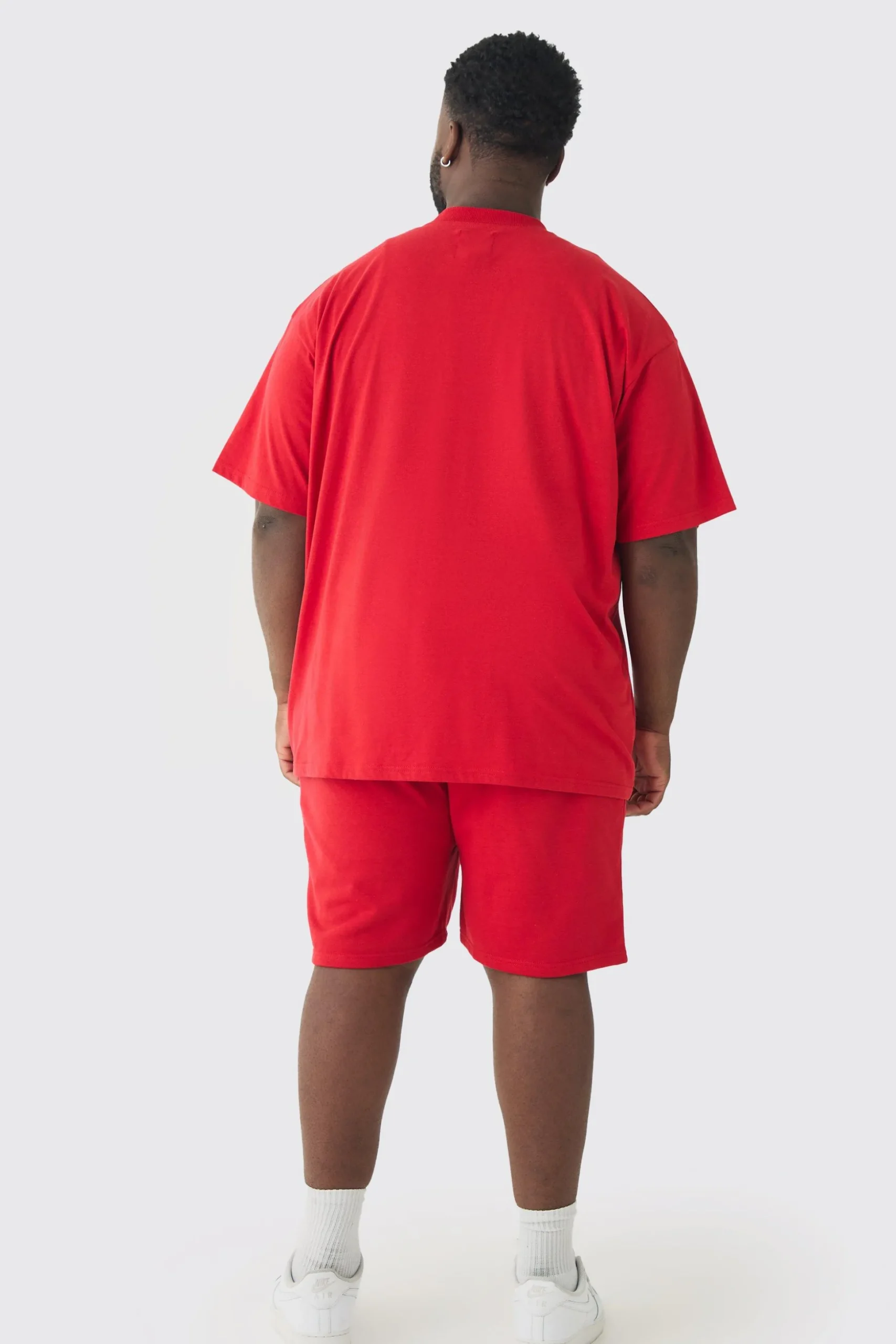 Plus Oversized T-Shirt & Short Set | BoohooMAN UK