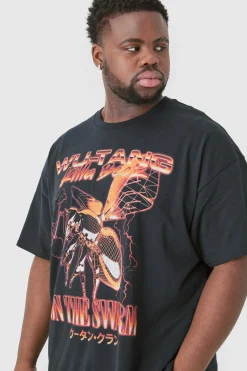 Plus Oversized Wu Tang License T-shirt Black | BoohooMAN UK