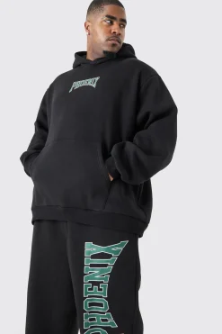 Plus Phoenix Oversized Hooded Tracksuit | BoohooMAN UK