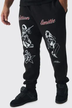 Plus Pinup Model Jogger | BoohooMAN UK