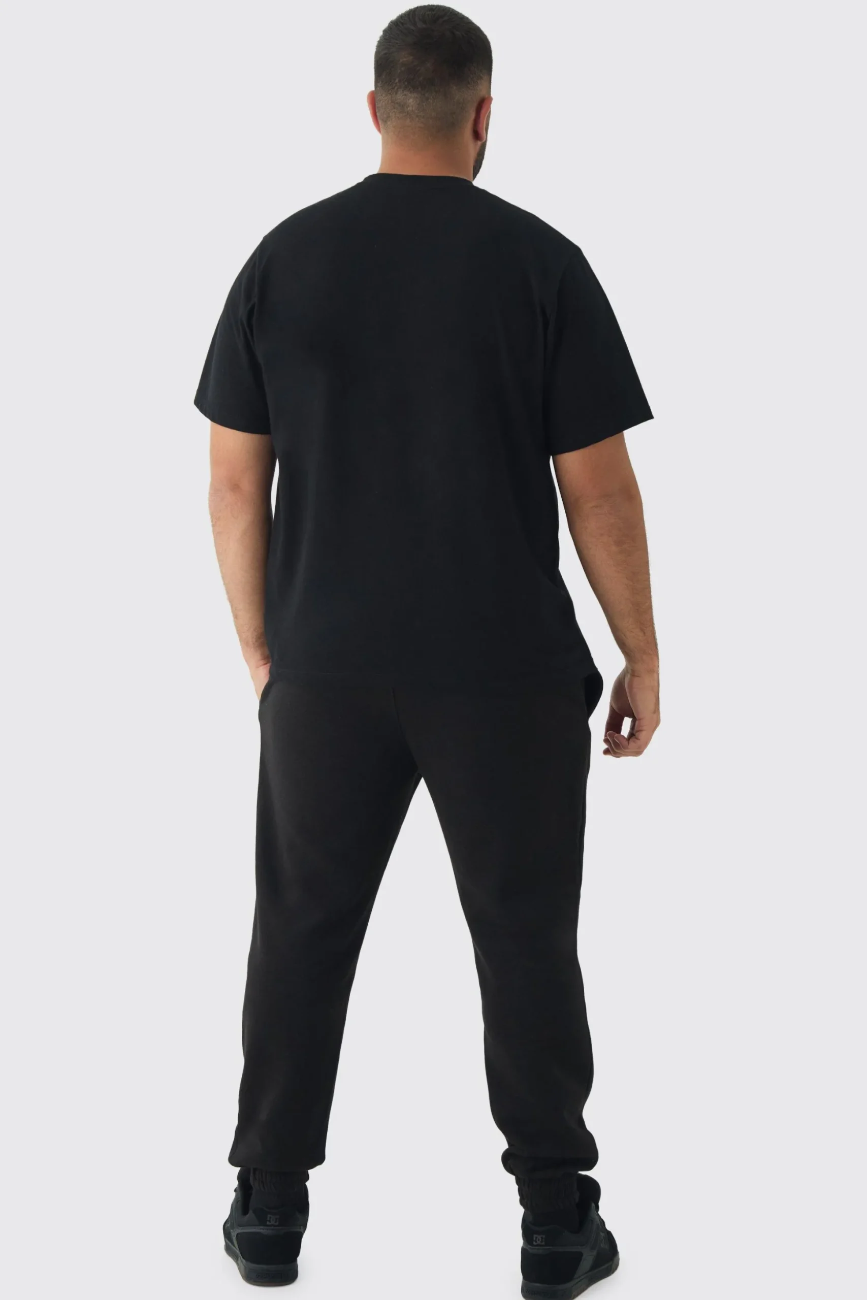 Plus Pinup Model Jogger | BoohooMAN UK