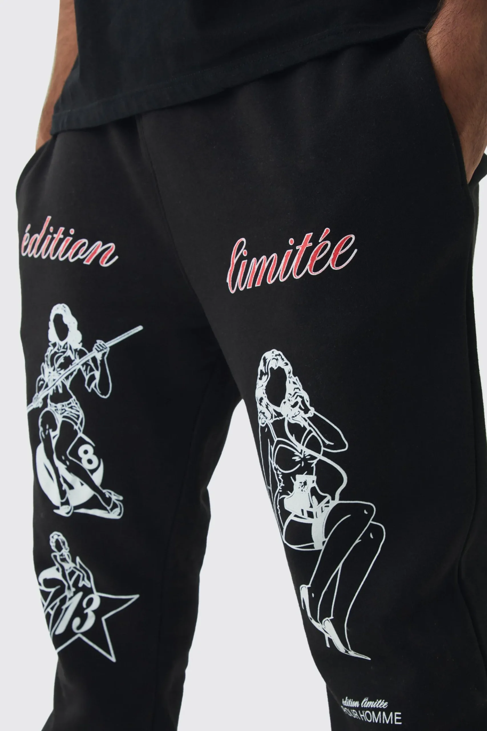 Plus Pinup Model Jogger | BoohooMAN UK